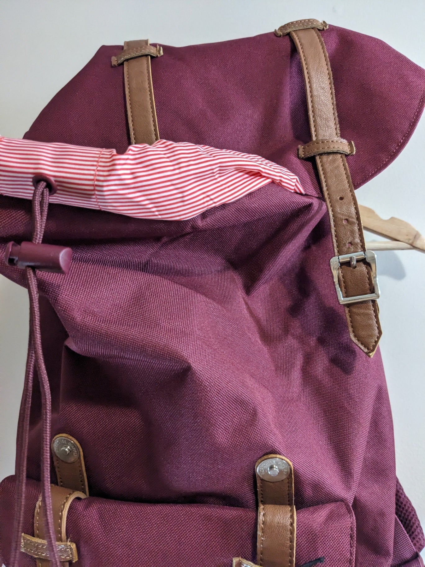 NWT Herschel Maroon Backpack - One Size