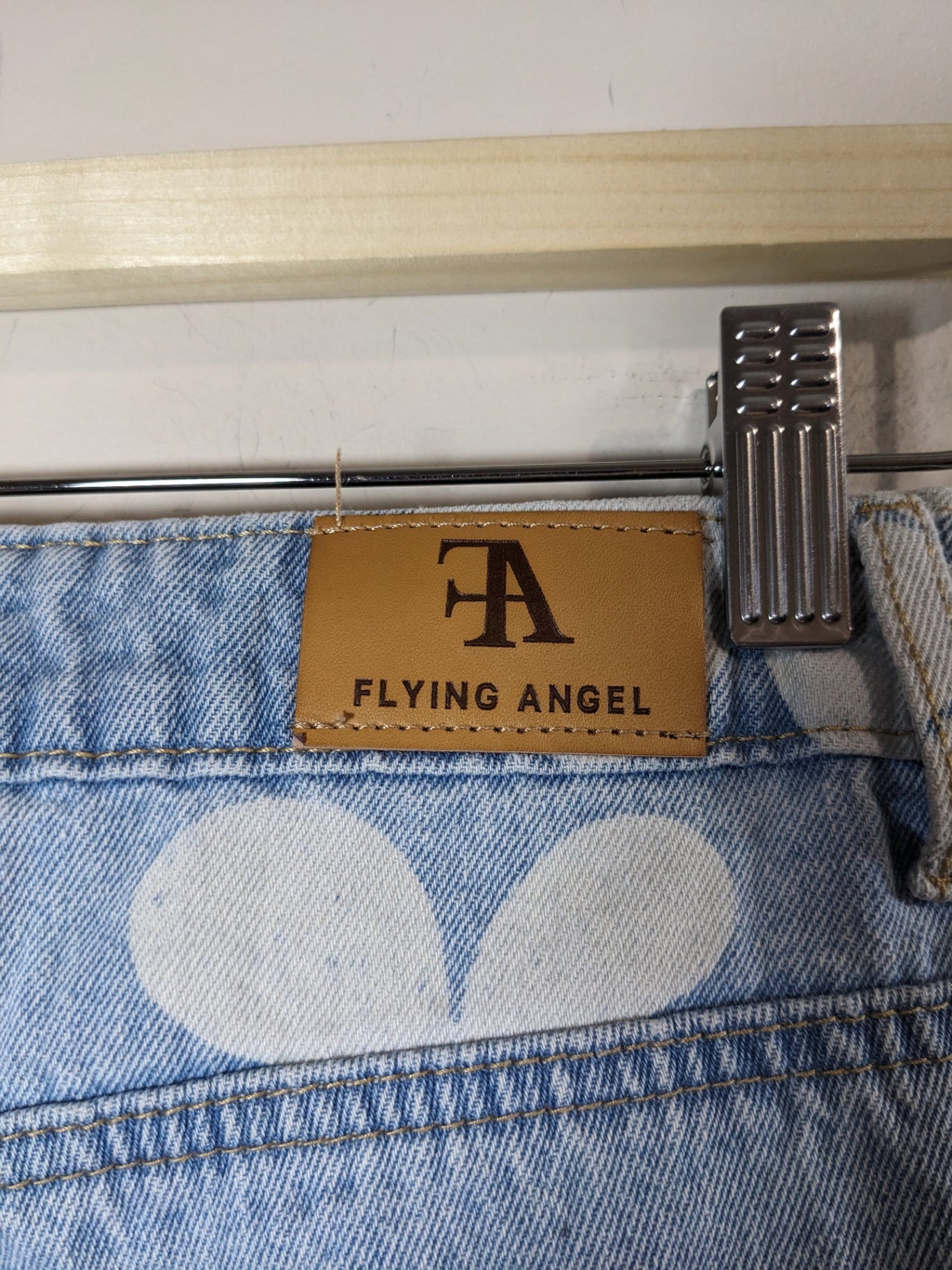 Flying Angel Flower Denim Jeans - sz 11