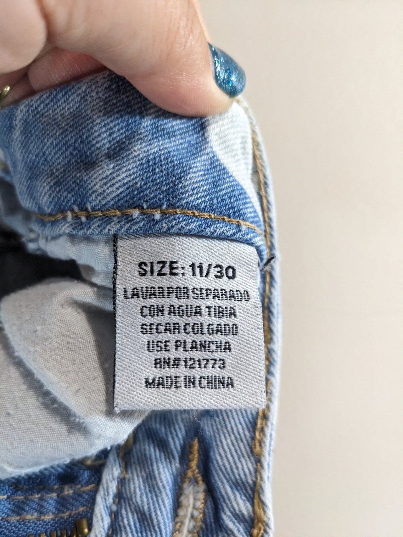 Flying Angel Flower Denim Jeans - sz 11