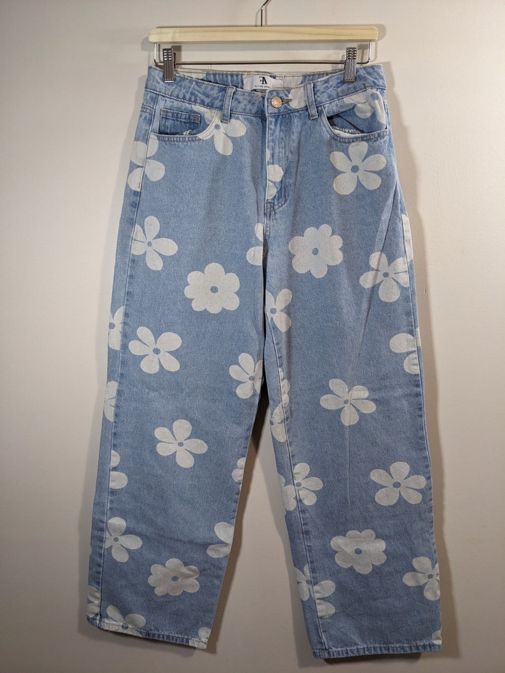 Flying Angel Flower Denim Jeans - sz 11