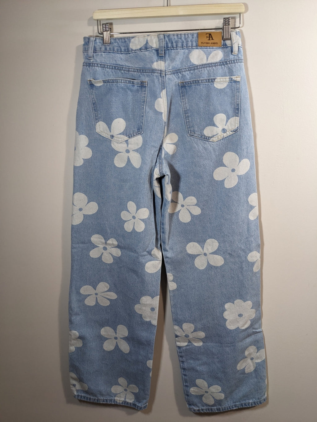 Flying Angel Flower Denim Jeans - sz 11