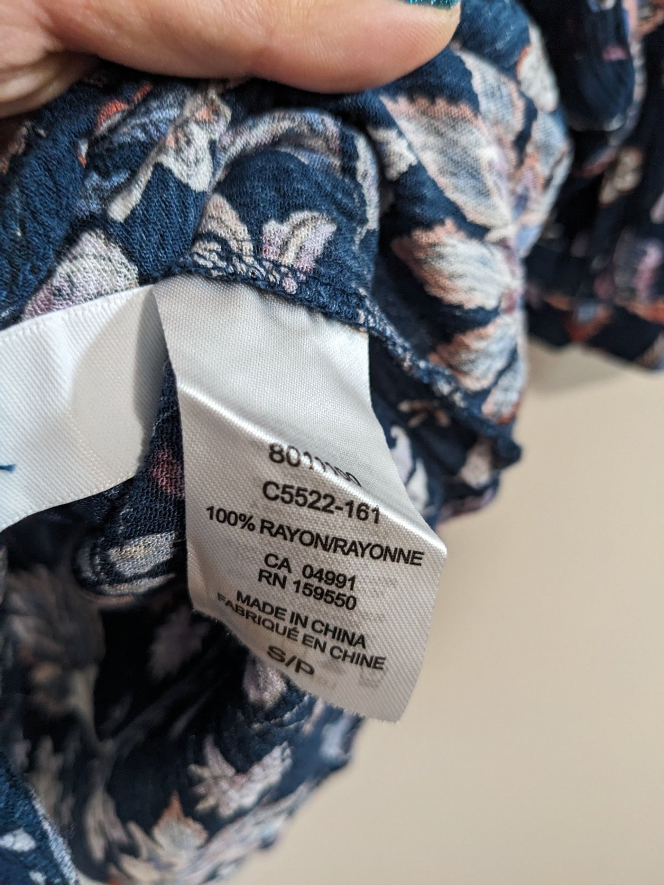 Hilary Radley Floral Blouse - S