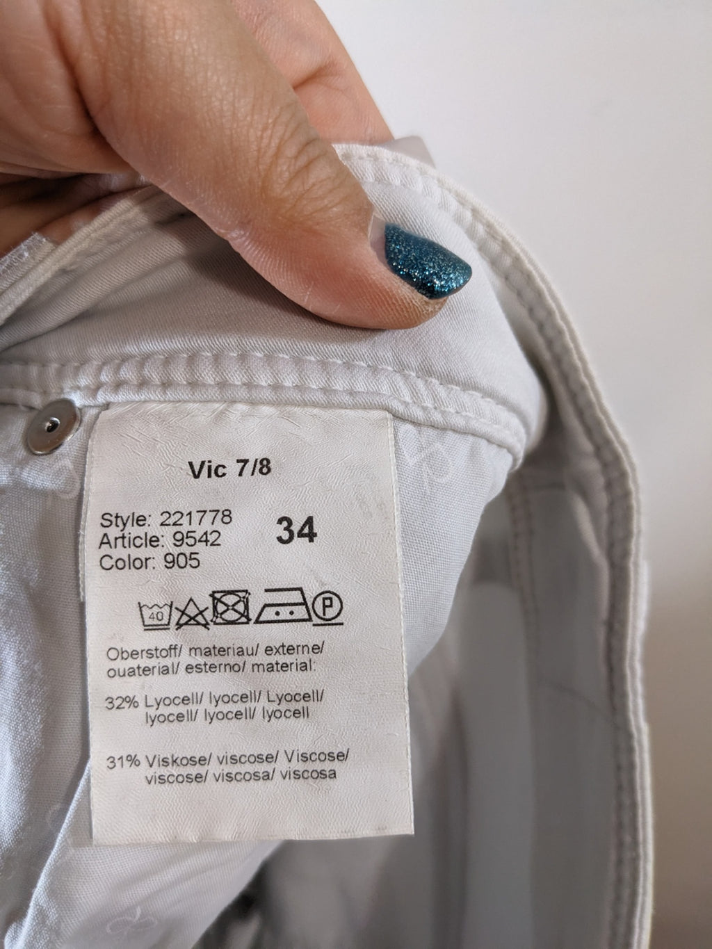 Raffaello Rossi White Pants- sz 28