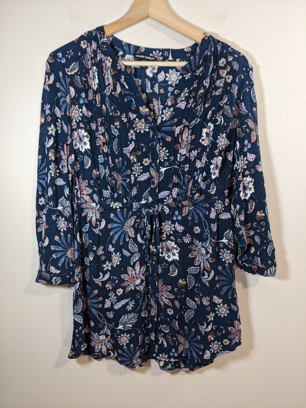 Hilary Radley Floral Blouse - S