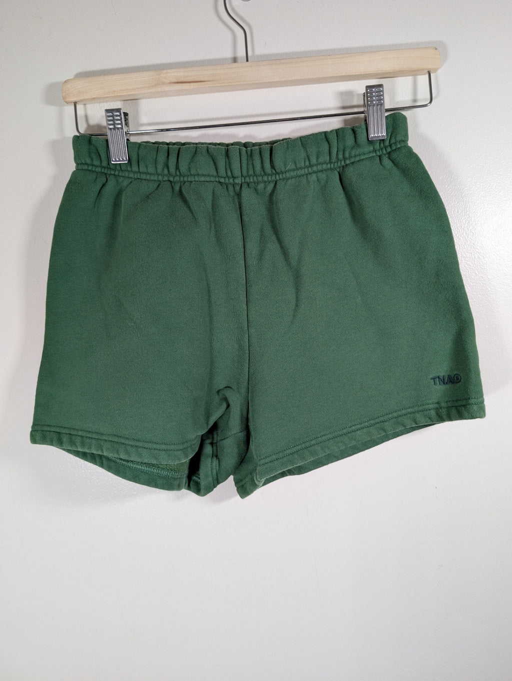 TNA green sweatfleece shorts - XS