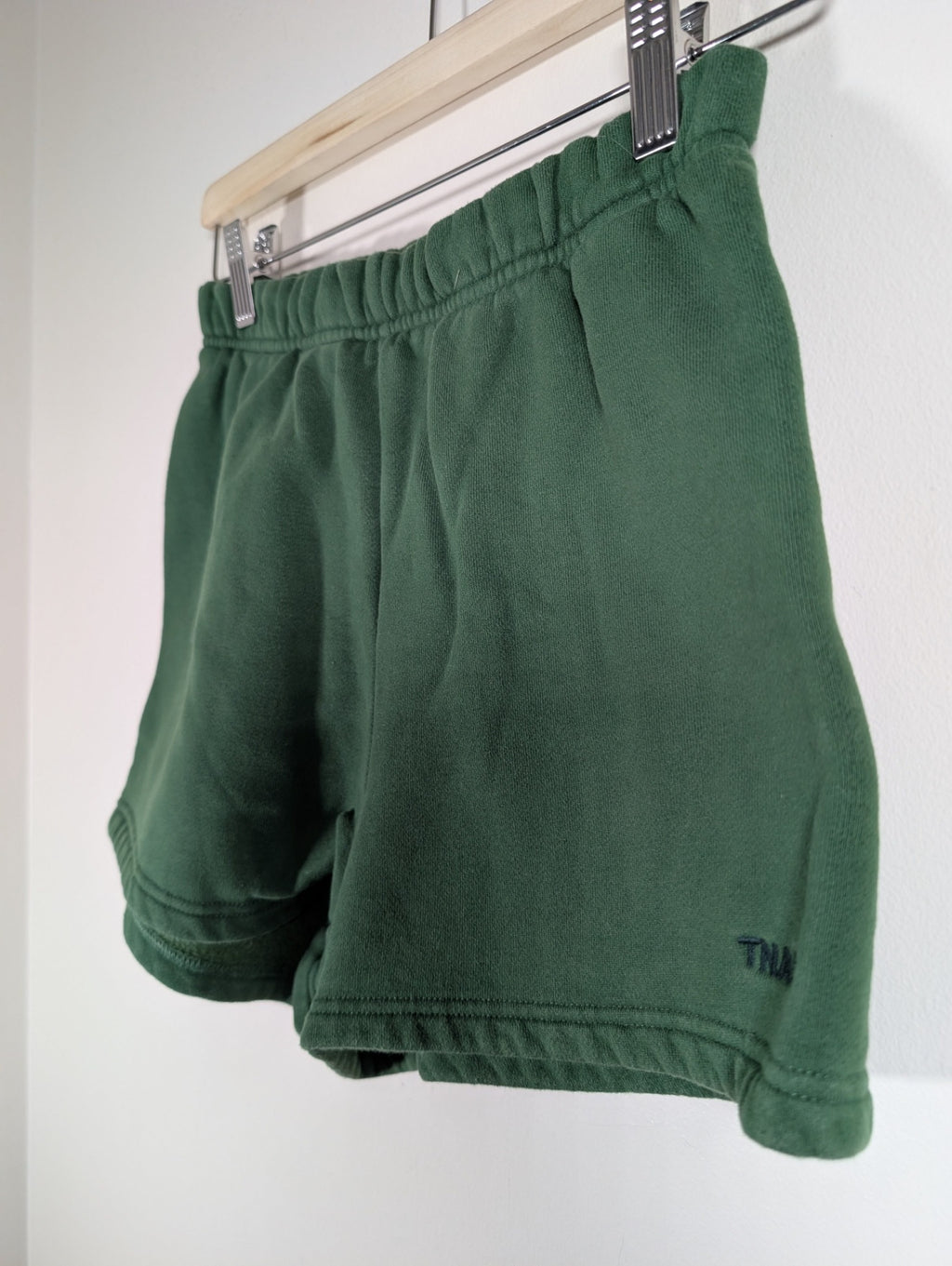 TNA green sweatfleece shorts - XS