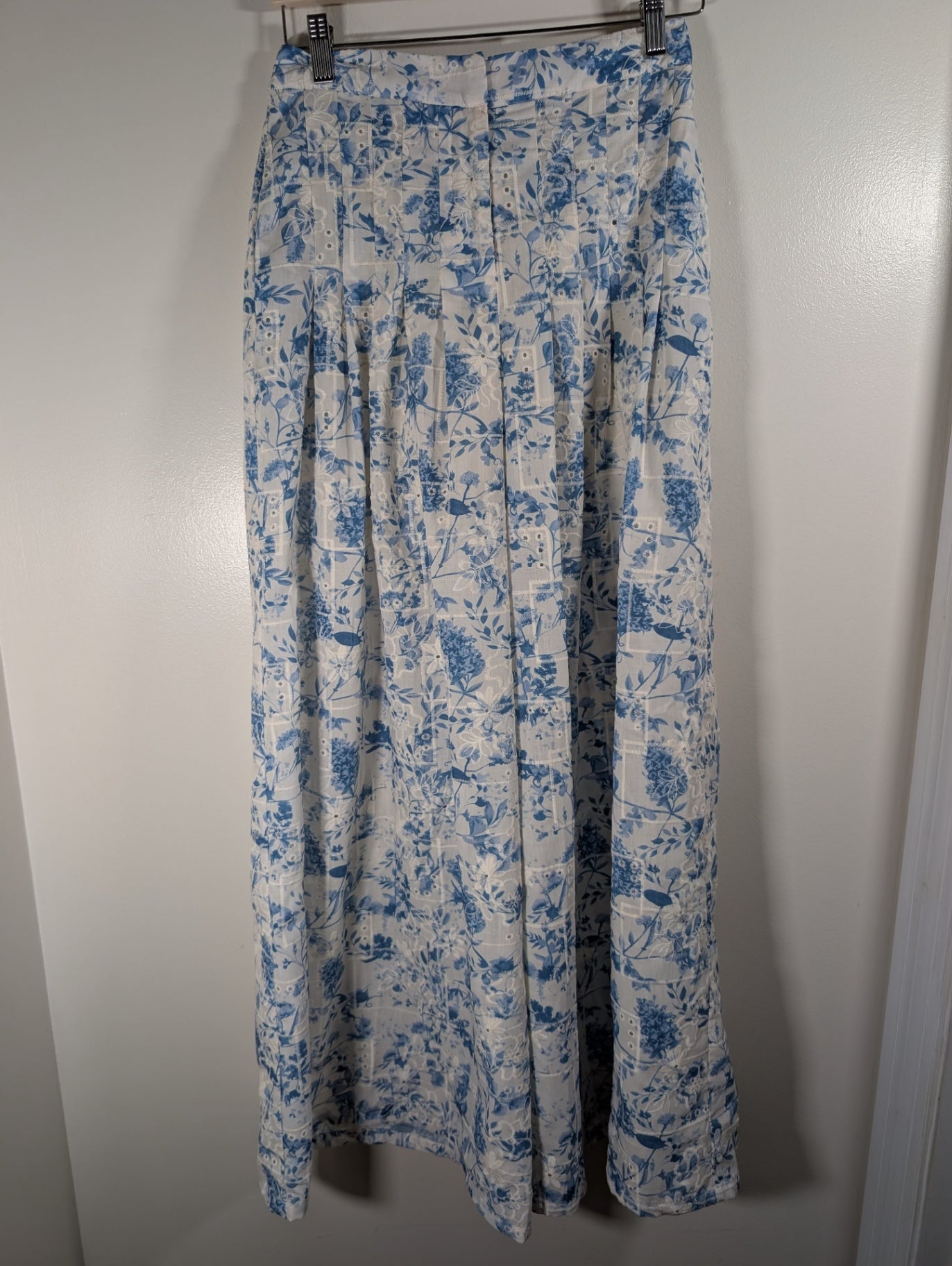 En Saison blue floral pants - Medium