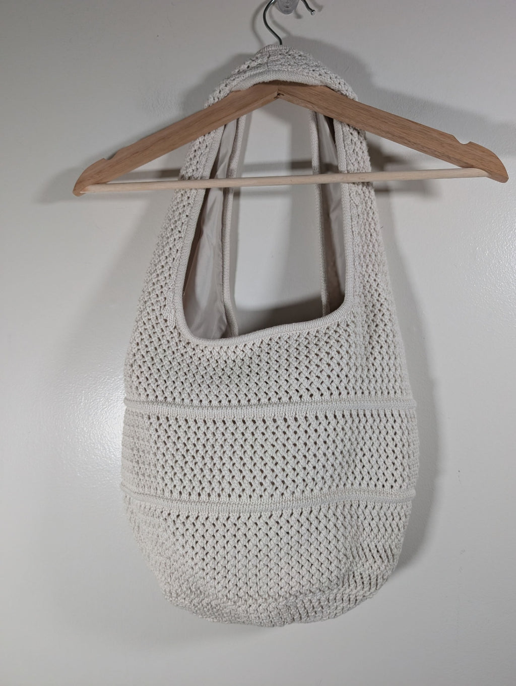 Lululemon cotton crochet shoulder bag