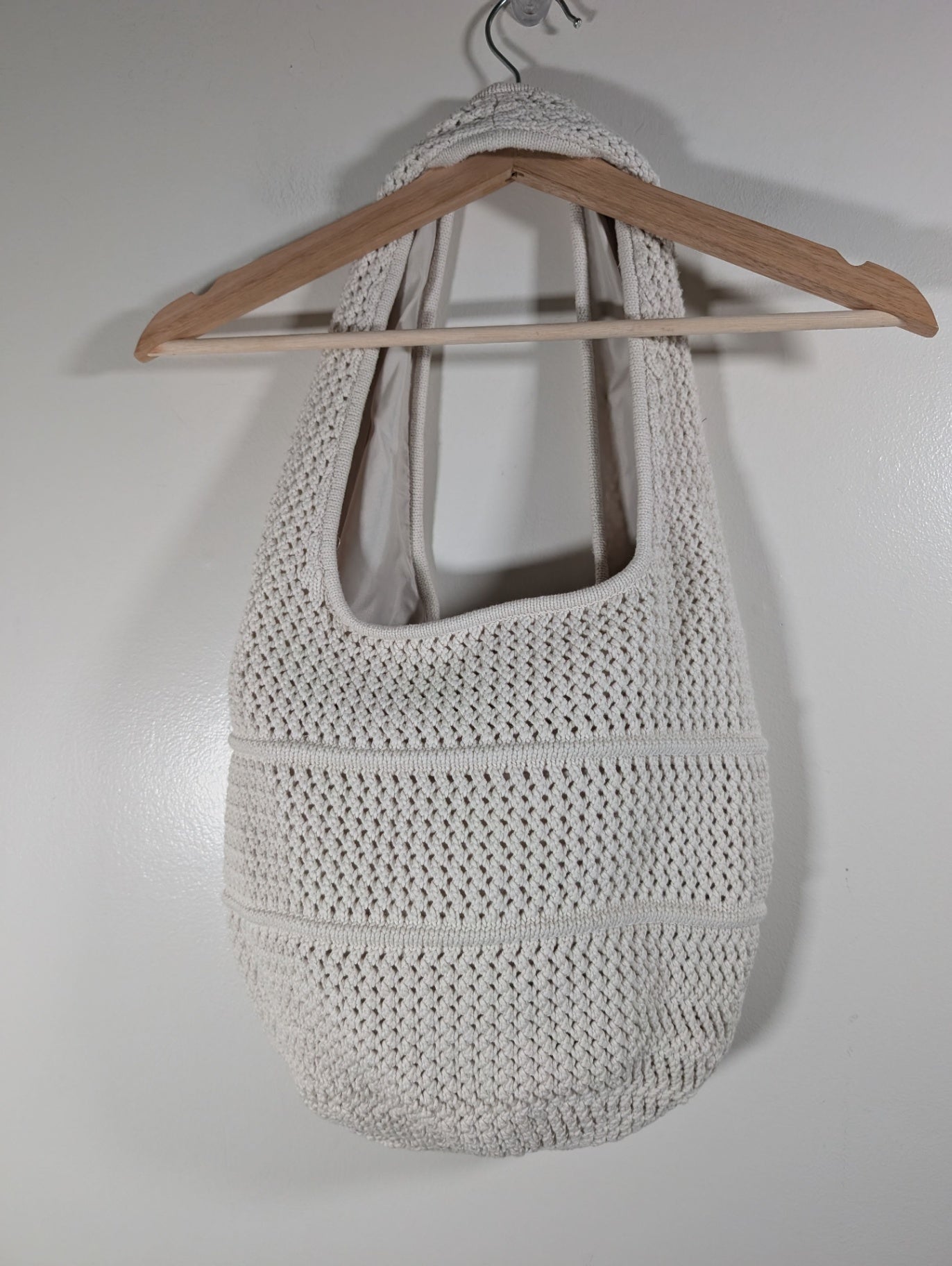 Lululemon cotton crochet shoulder bag