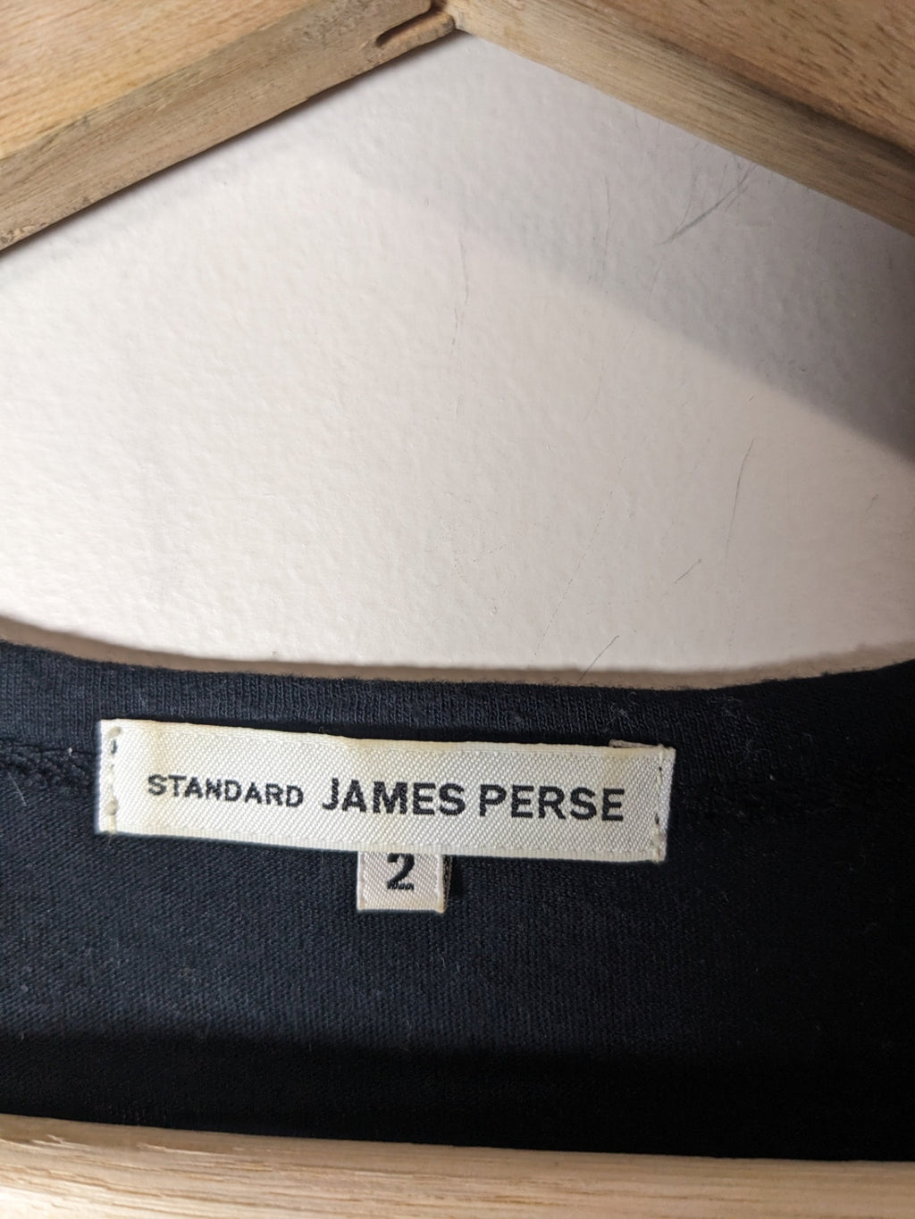 James Perse Black Round Neck T-Shirt - M (size 2)