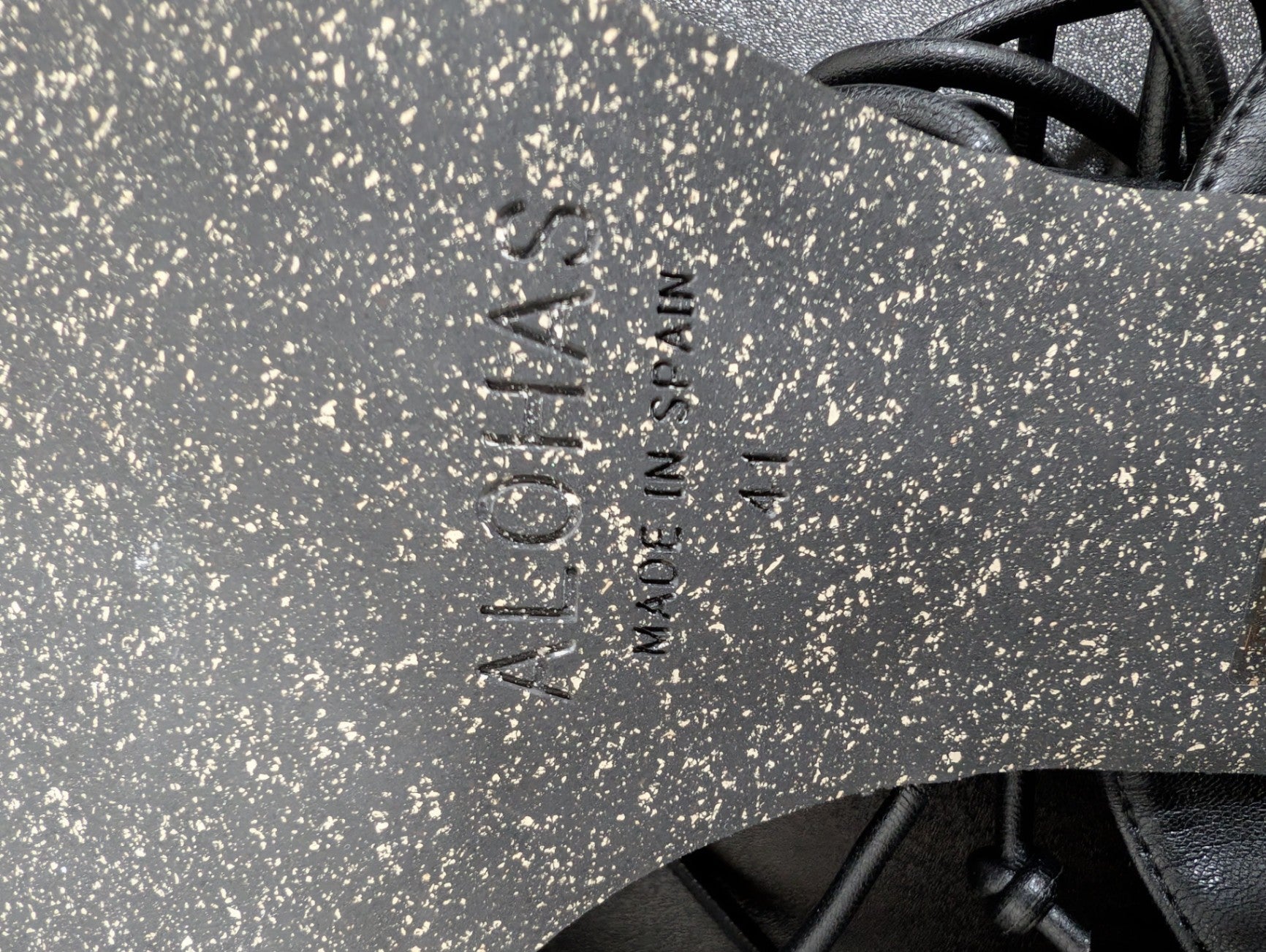 ALOHAS black strappy sandals- SZ 41