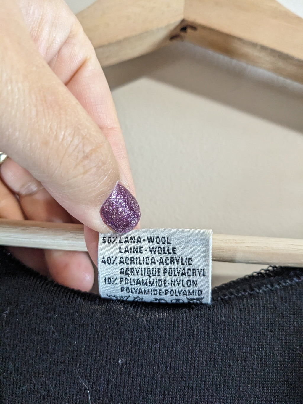 INFUL black wool tank top - appears medium