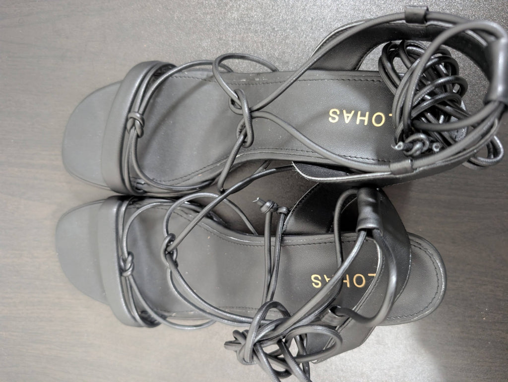 NWOT ALOHAS black strappy sandals- SZ 41