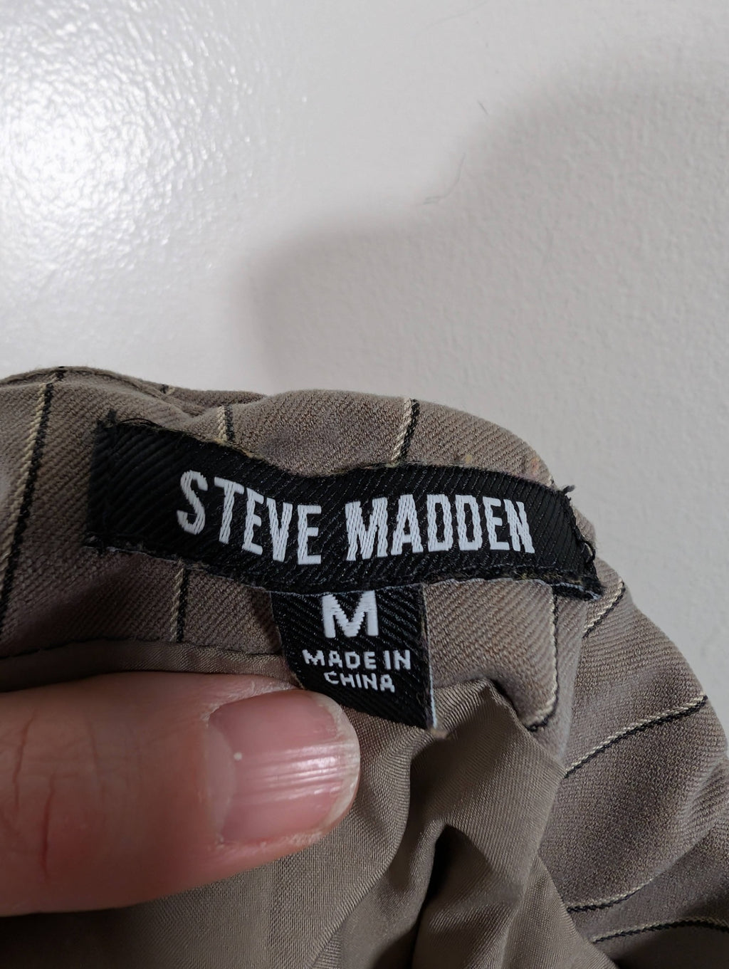 Steve Madden pinstripe strapless vest - Medium