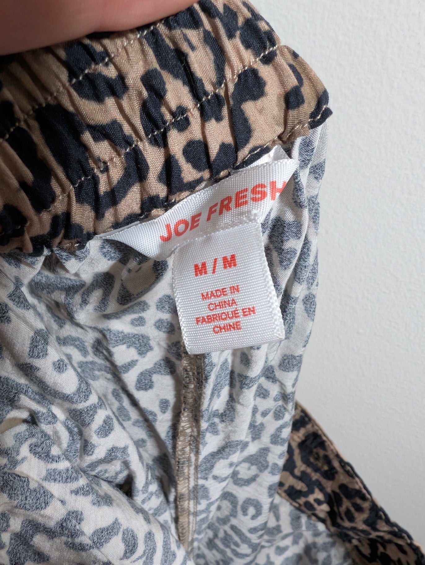 Joe Fresh leopard pants - Medium