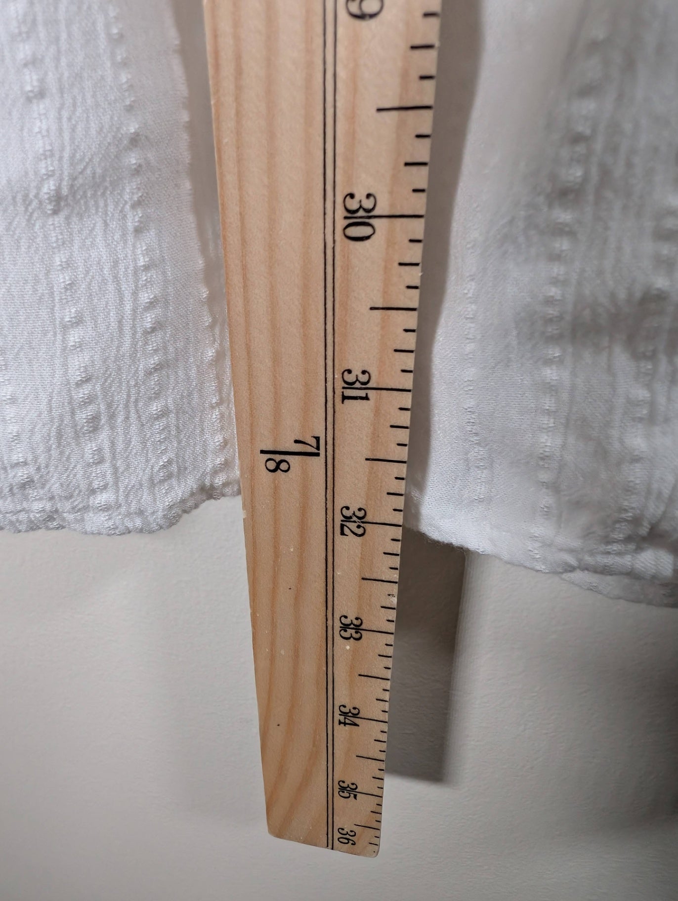 Abercrombie & Fitch white tiered skirt - appears Large