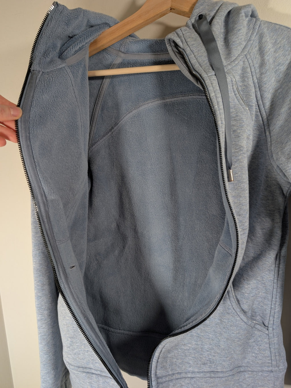 Lululemon blue fleece full zip - SZ 6