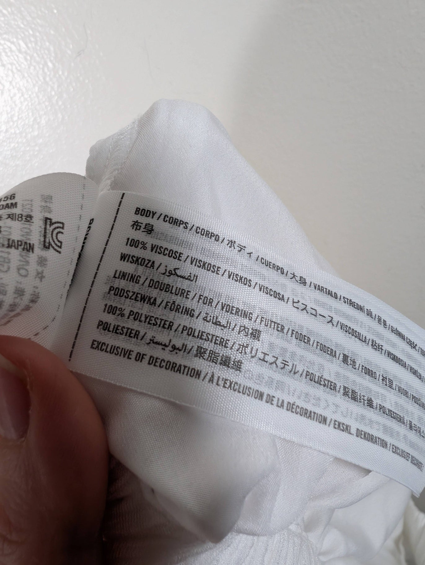 Abercrombie & Fitch white tiered skirt - appears Large