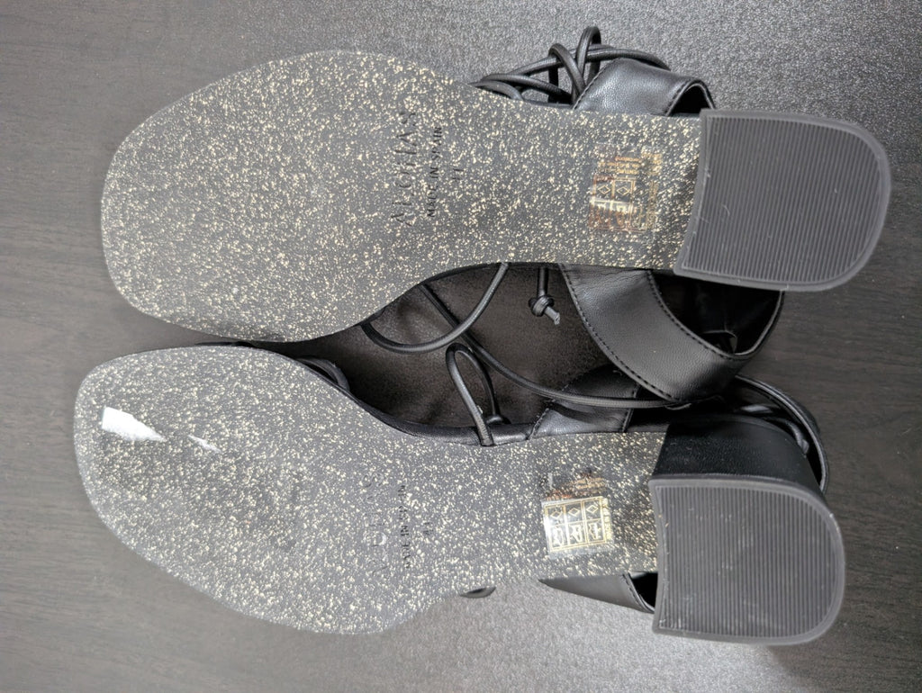 NWOT ALOHAS black strappy sandals- SZ 41