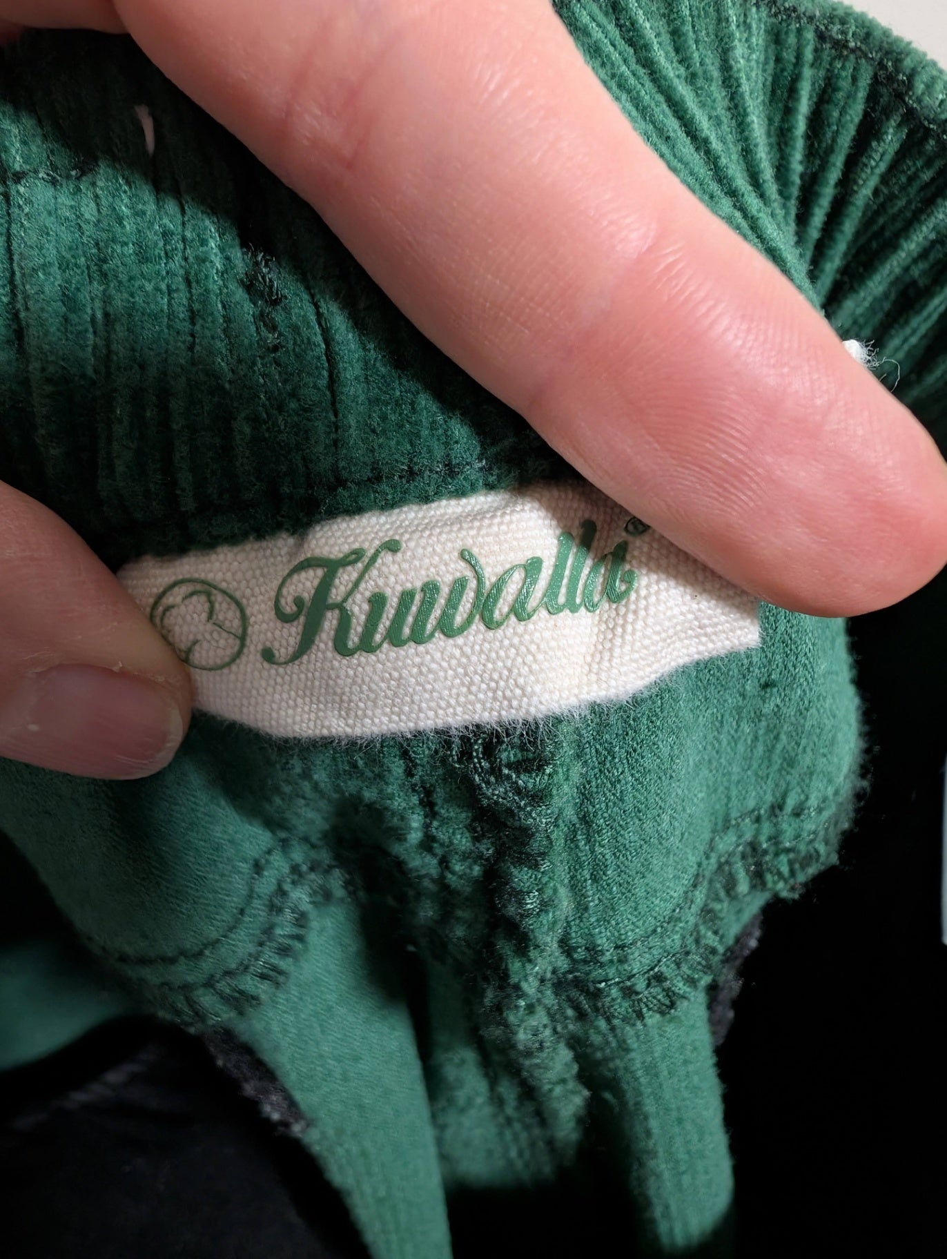 Kuwalla green corduroy pants - Small
