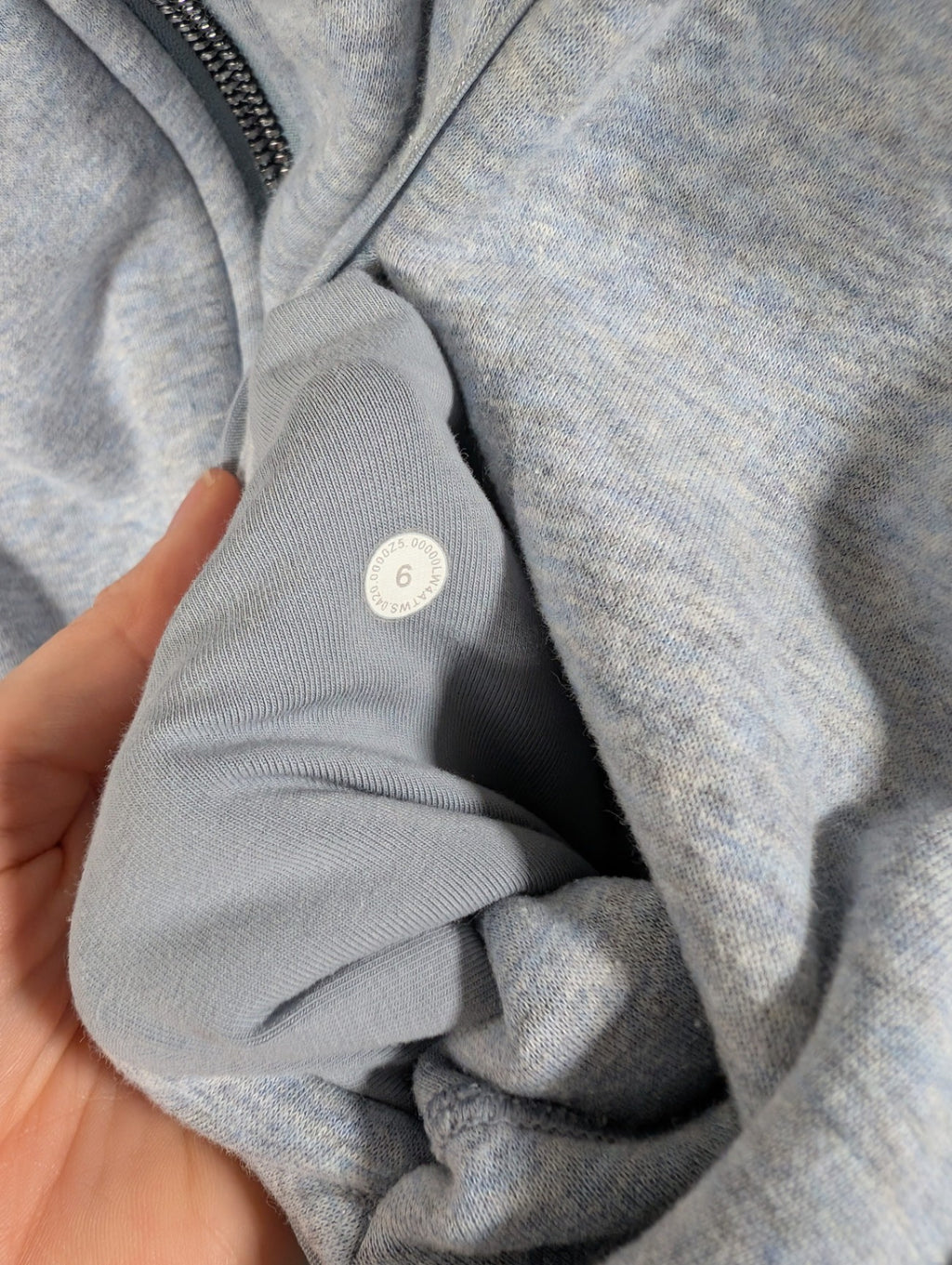 Lululemon blue fleece full zip - SZ 6