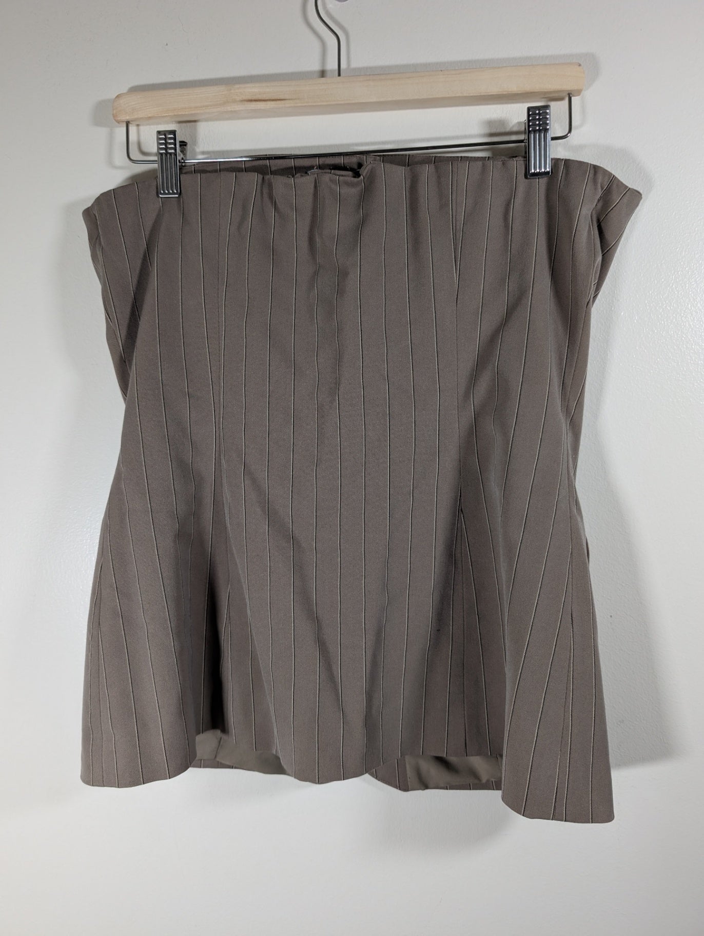 Steve Madden pinstripe strapless vest - Medium