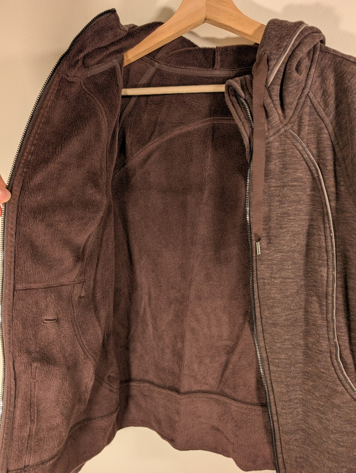 Lululemon brown full zip hoodie - SZ 8