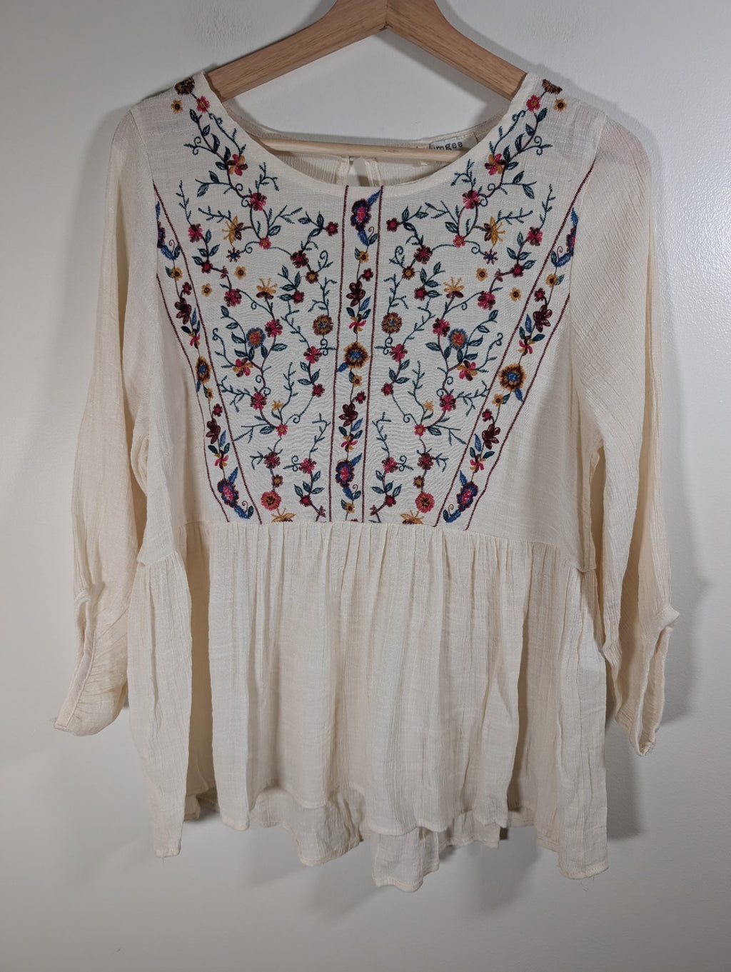 Umgee floral peplum blouse - Small