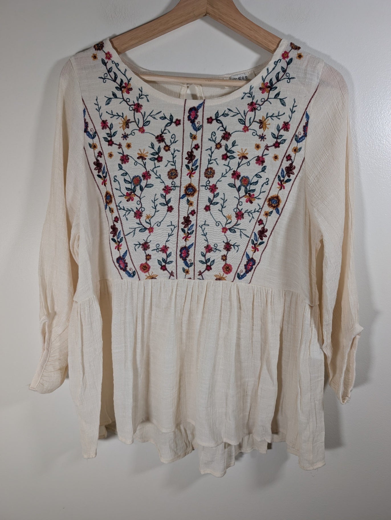 Umgee floral peplum blouse - Small