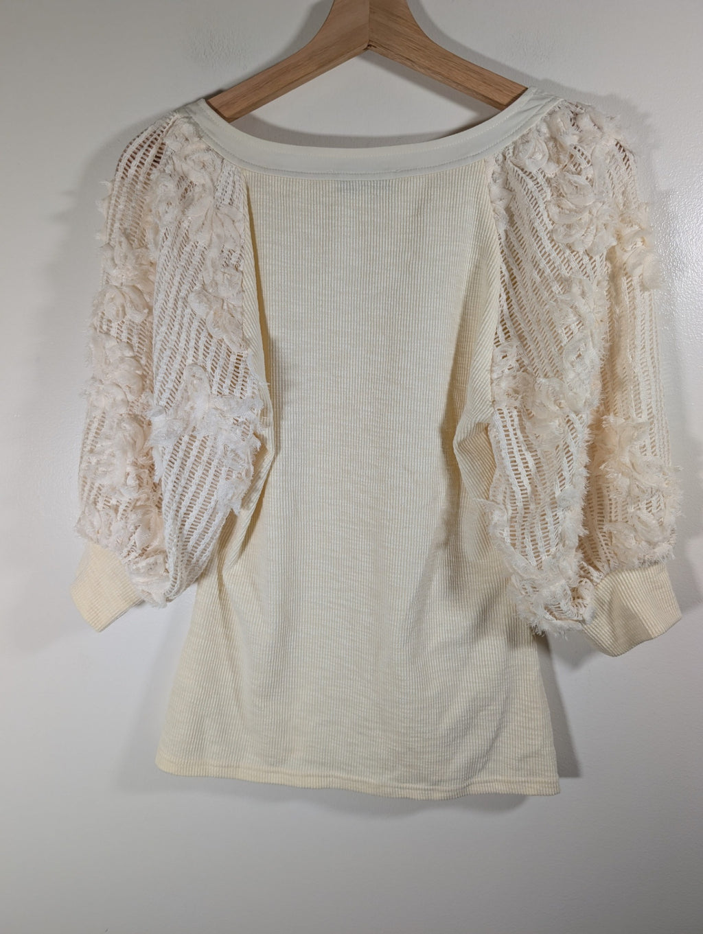 En Saison puff sleeve flower blouse - Medium