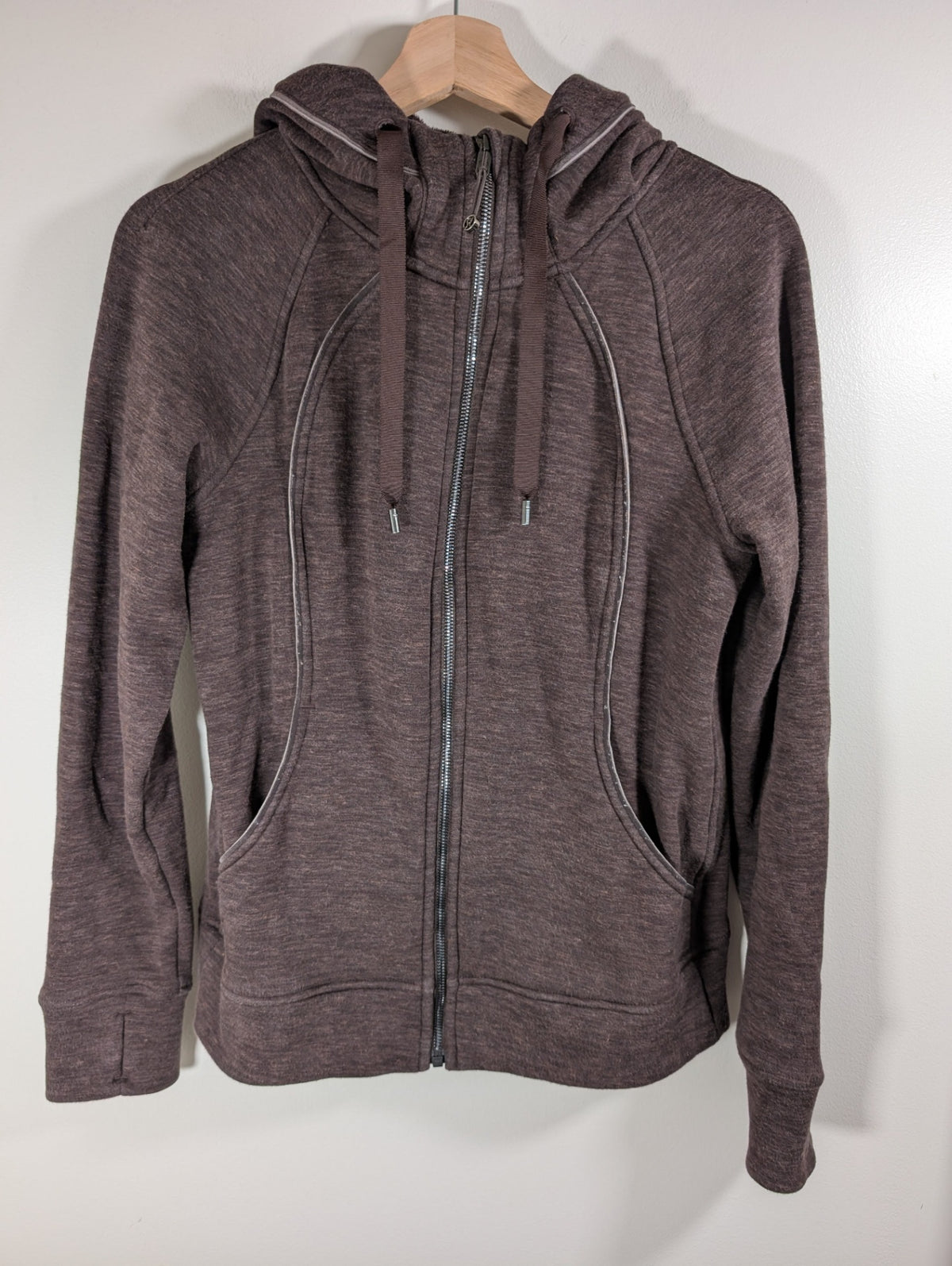Lululemon brown full zip hoodie - SZ 8