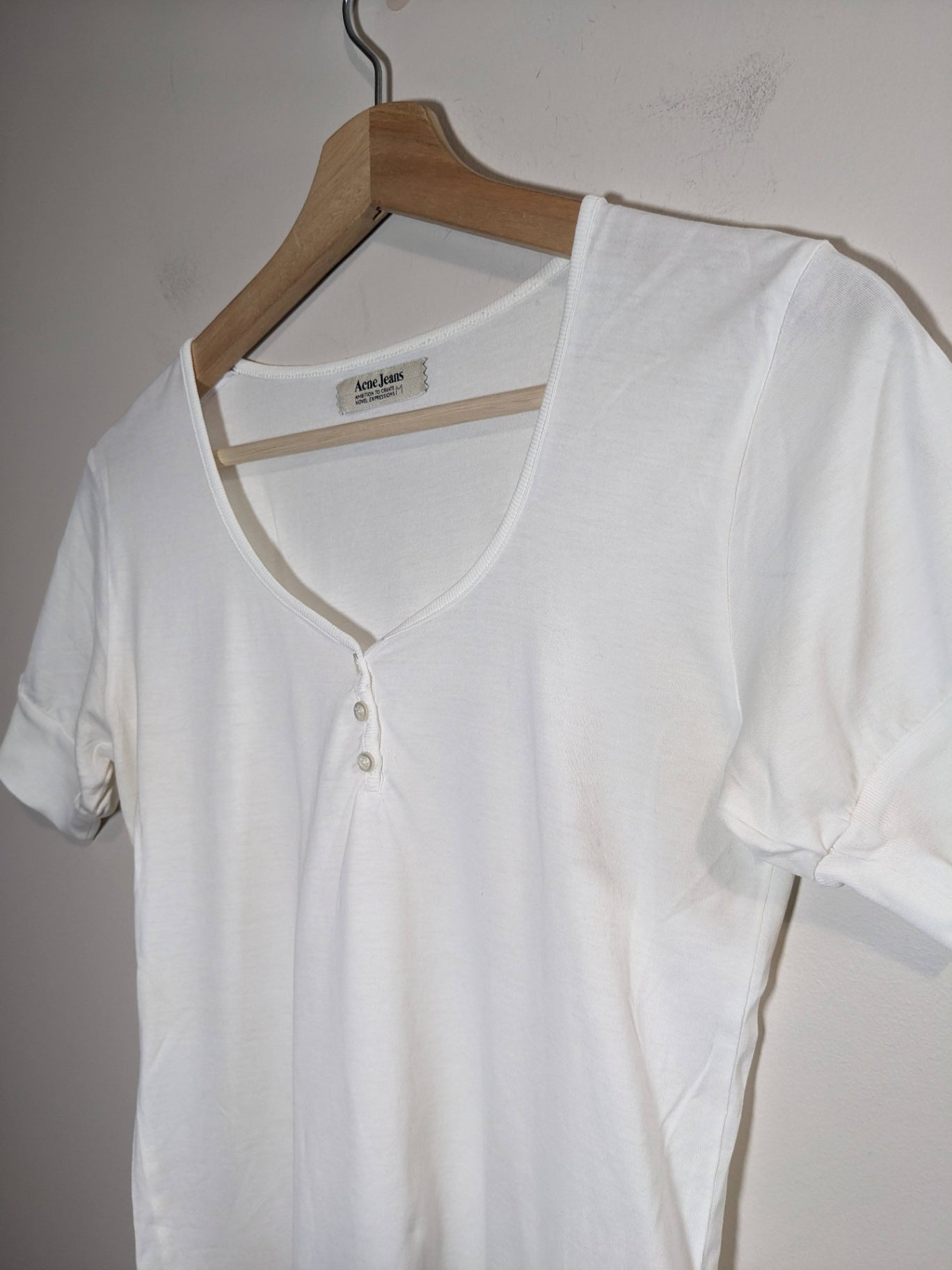 Acne Jeans White Shirt - M