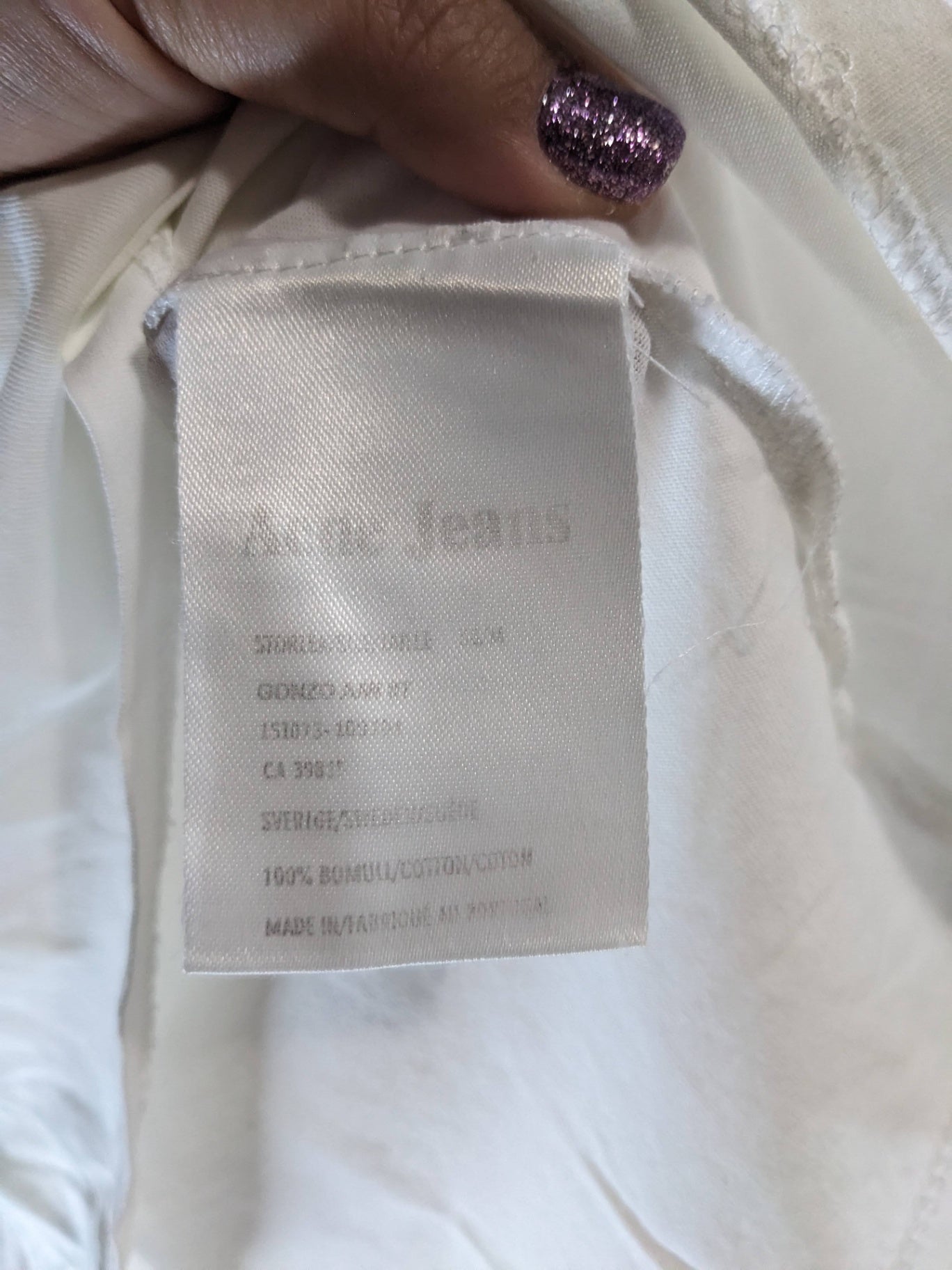 Acne Jeans White Shirt - M