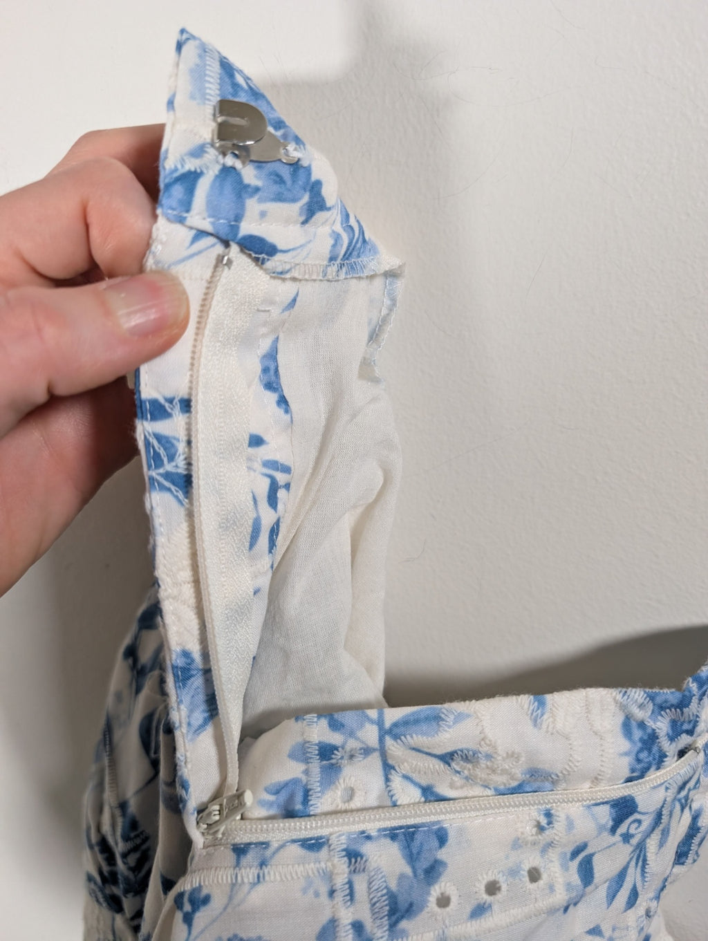 En Saison blue floral pants - Medium