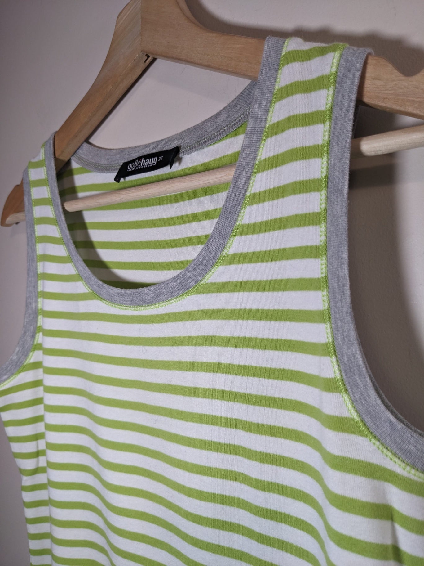 gollehaug striped tank top - sz 36 (appears small)