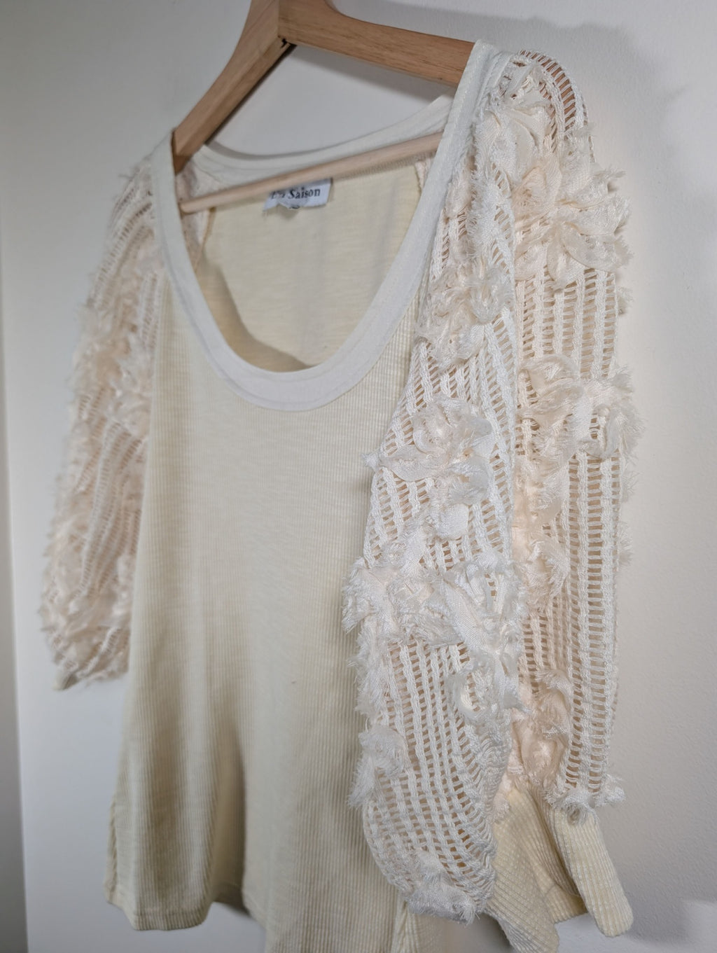 En Saison puff sleeve flower blouse - Medium
