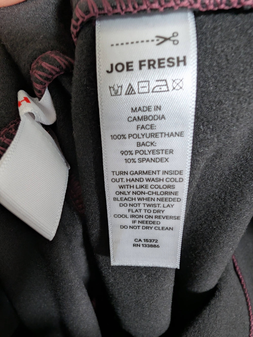Joe Fresh pleather leggings - Large