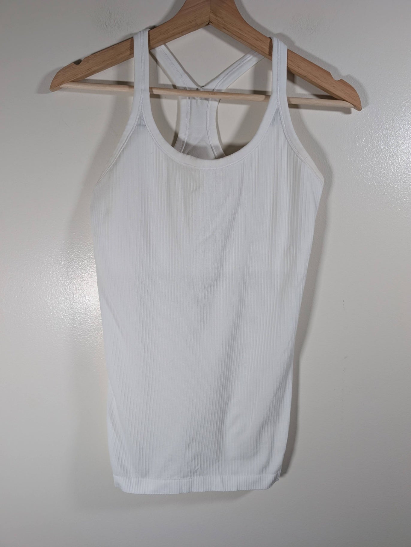 Lululemon ribbed white racerback - SZ 8