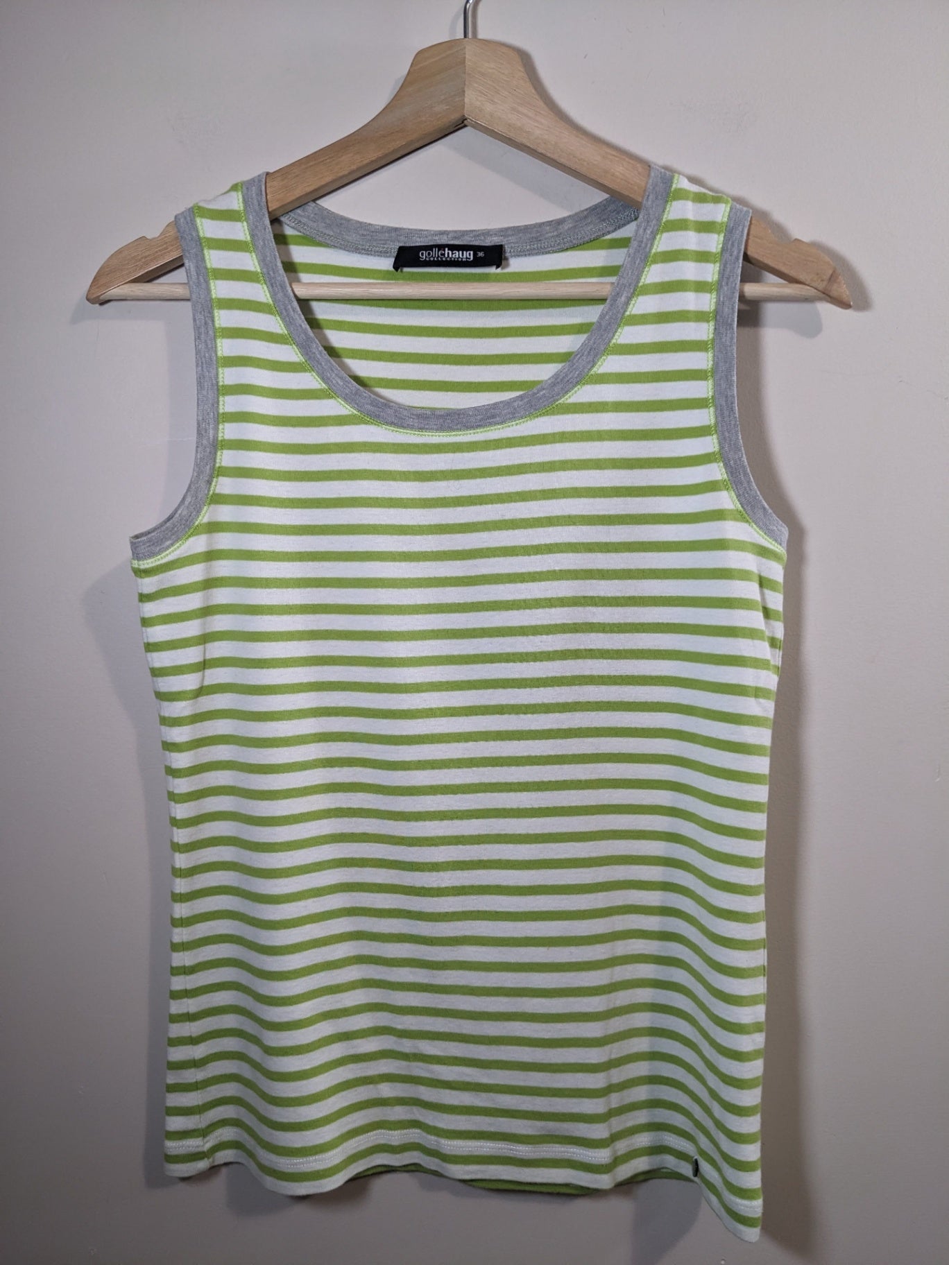 gollehaug striped tank top - sz 36 (appears small)