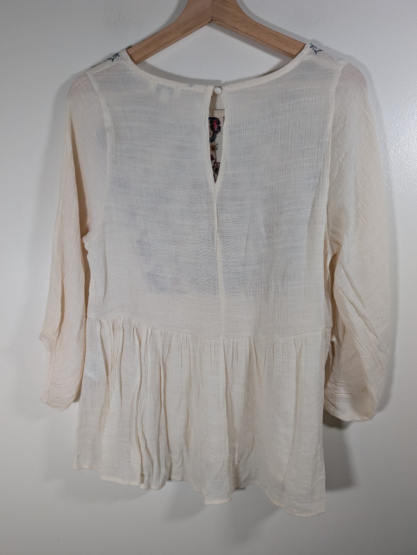 Umgee floral peplum blouse - Small