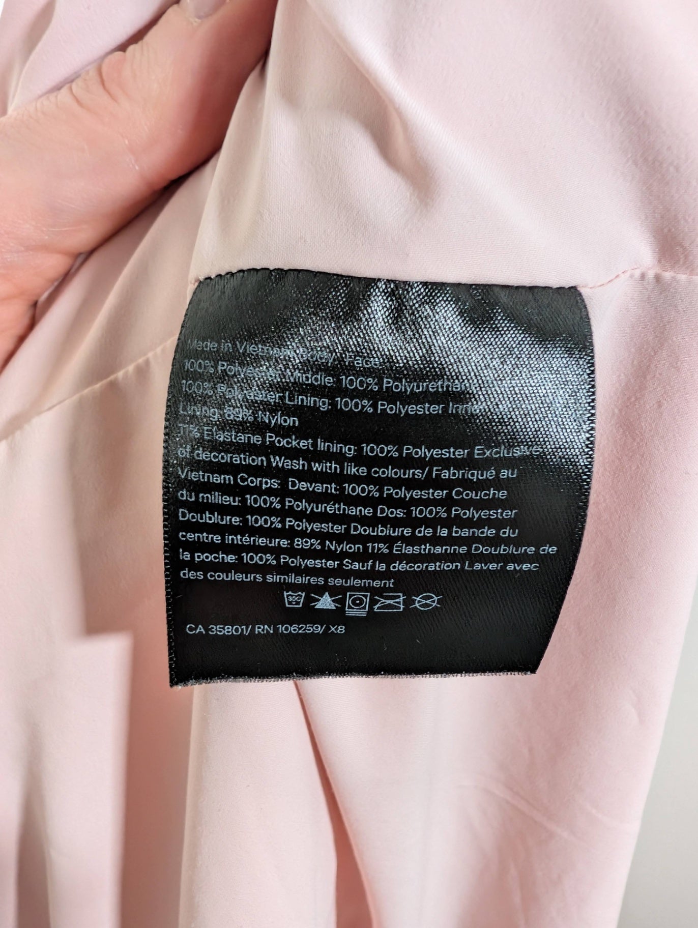 Lululemon rain rebel pink jacket - SZ 8