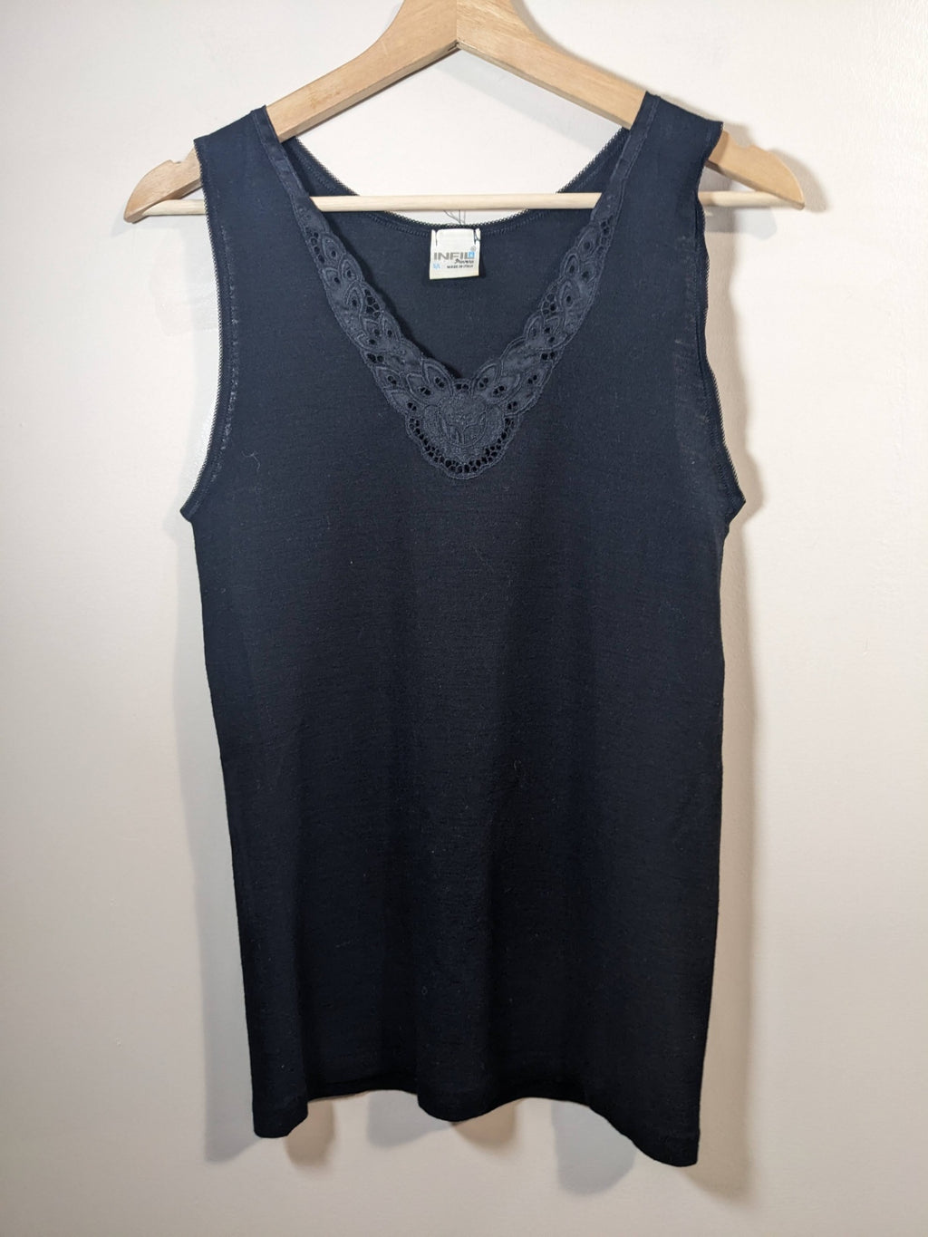 INFUL black wool tank top - appears medium