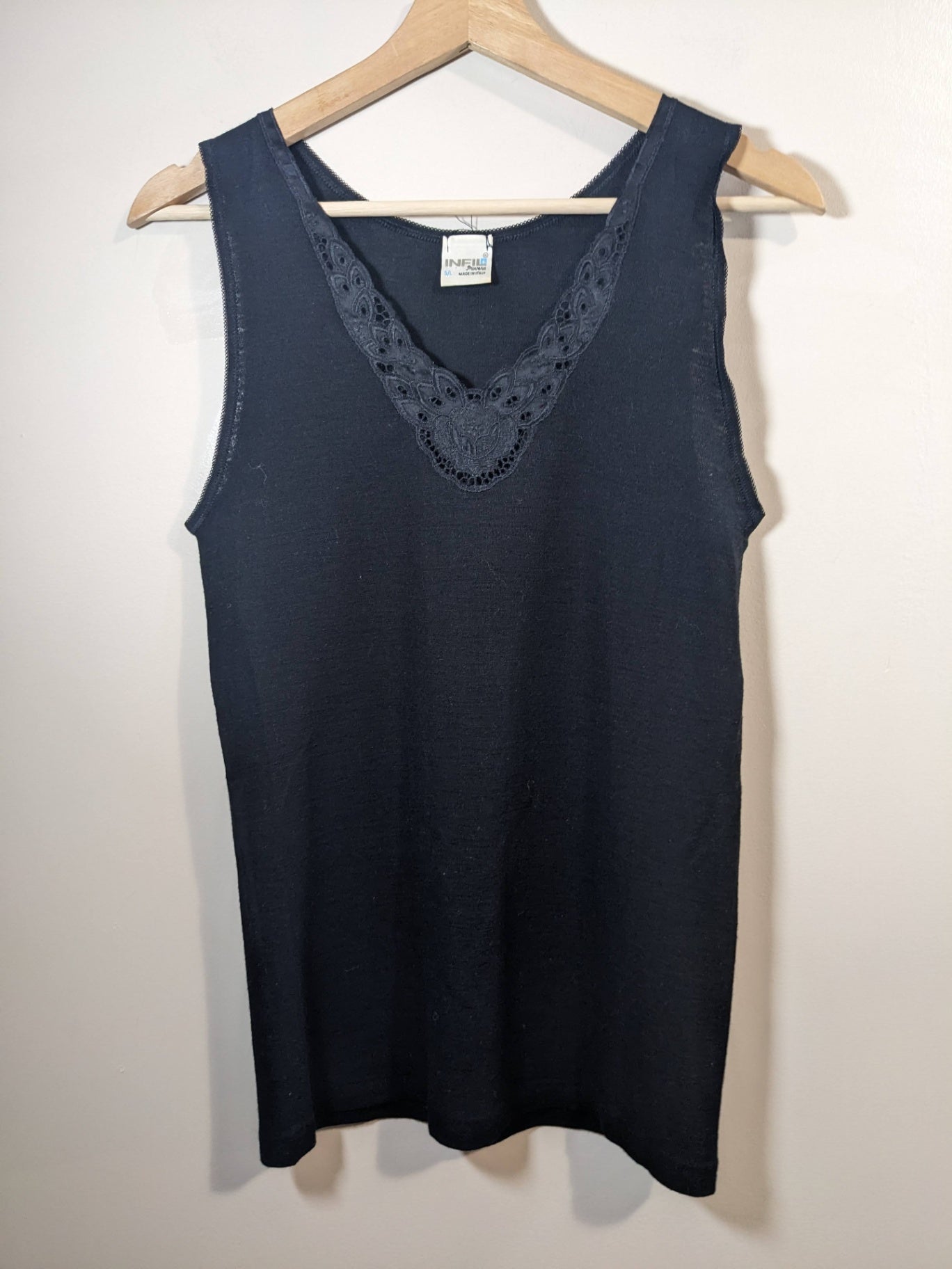 INFUL black wool tank top - appears medium