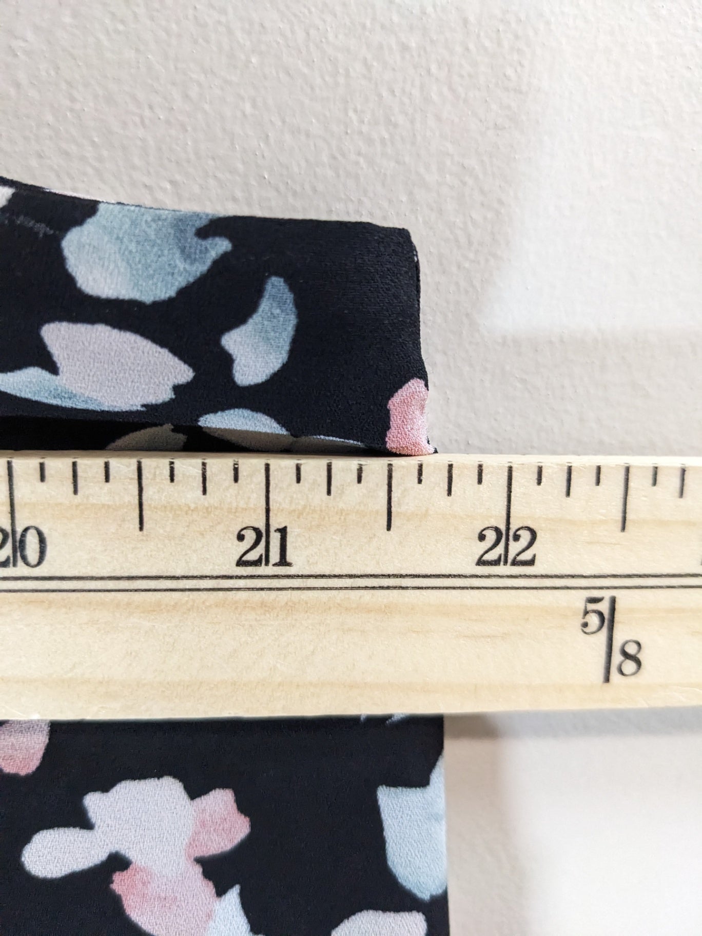 Black with Petals Blouse - appears large