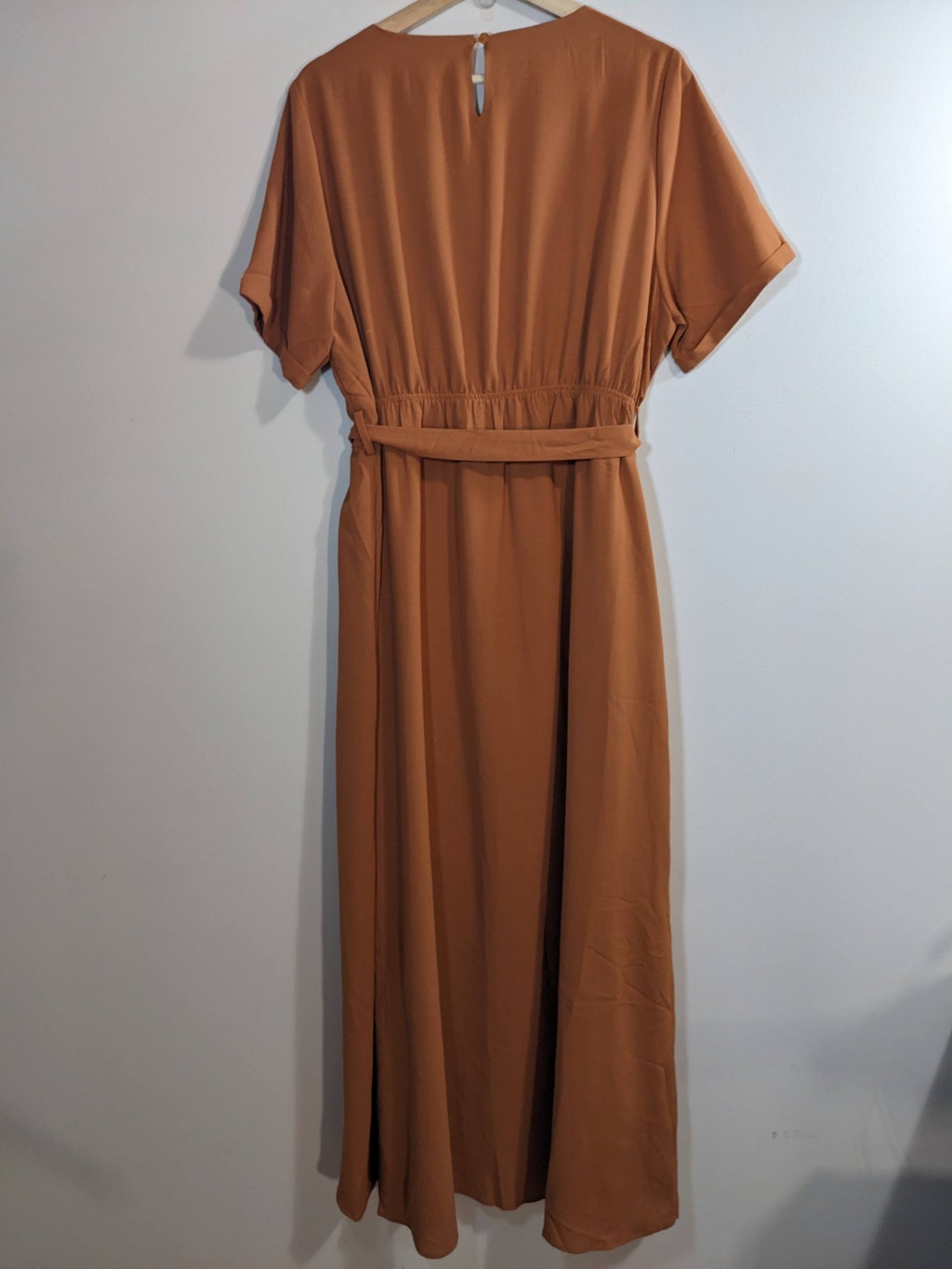 FEHRNVI Camel Maxi Dress - XL