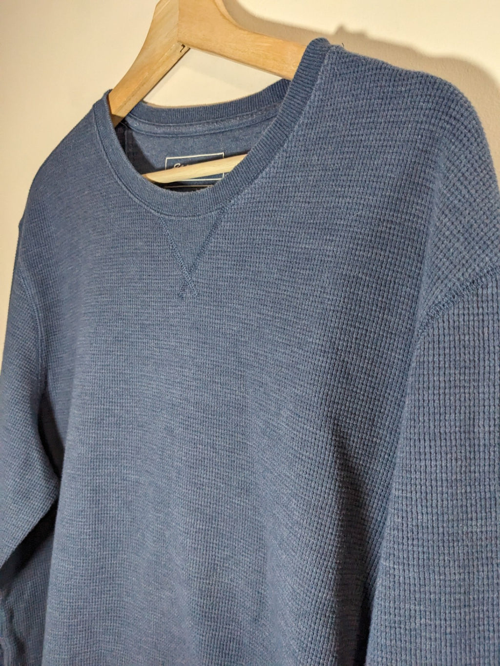 Eddie Bauer Blue Waffle Long Sleeve- XL