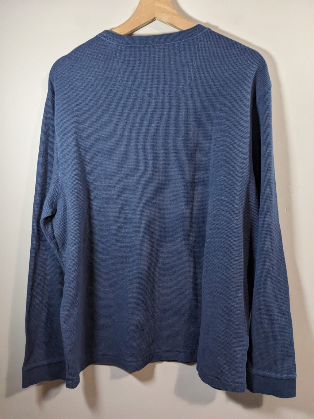 Eddie Bauer Blue Waffle Long Sleeve- XL