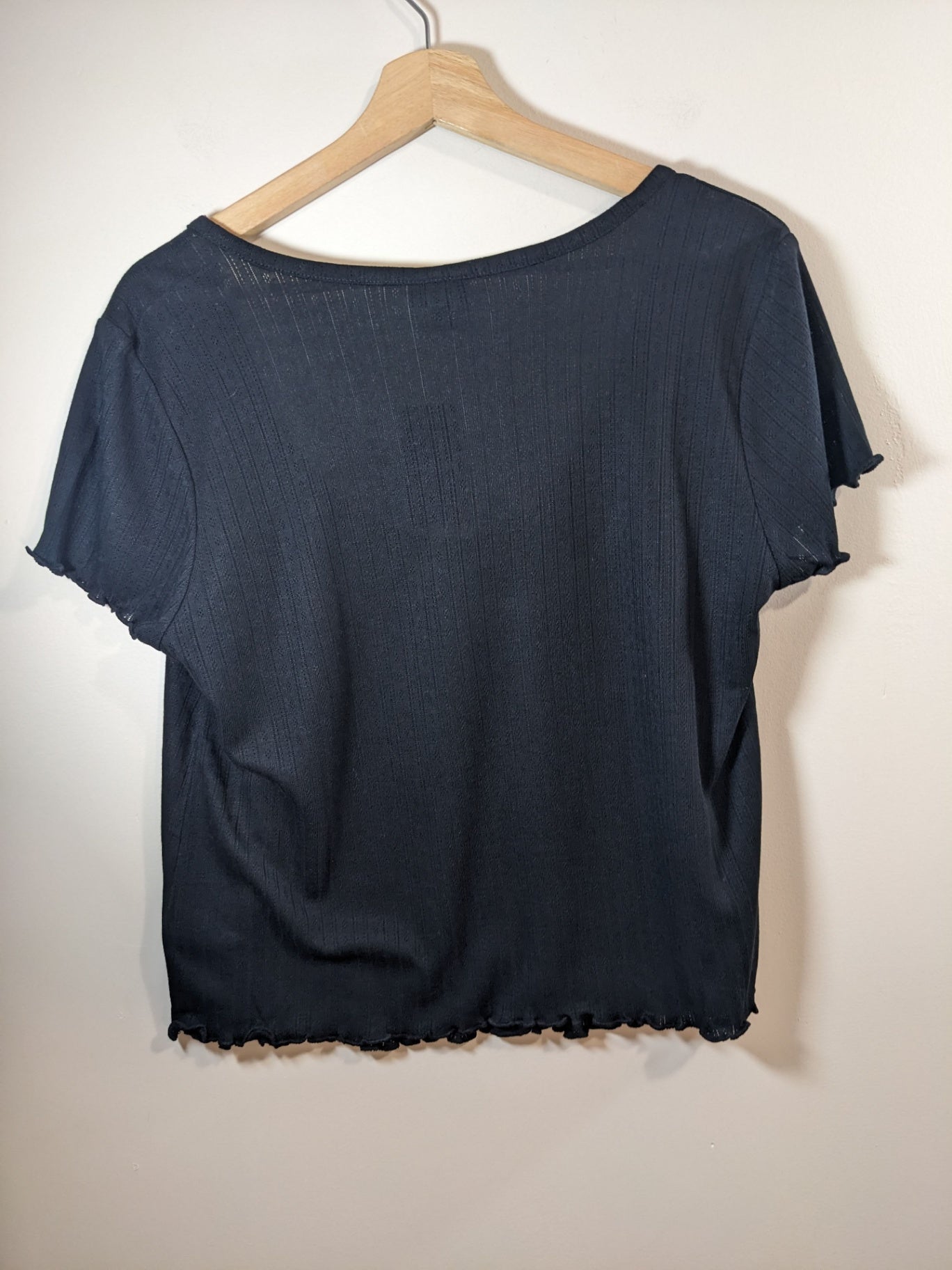 NWT TORRID Black Crop Shirt - XL
