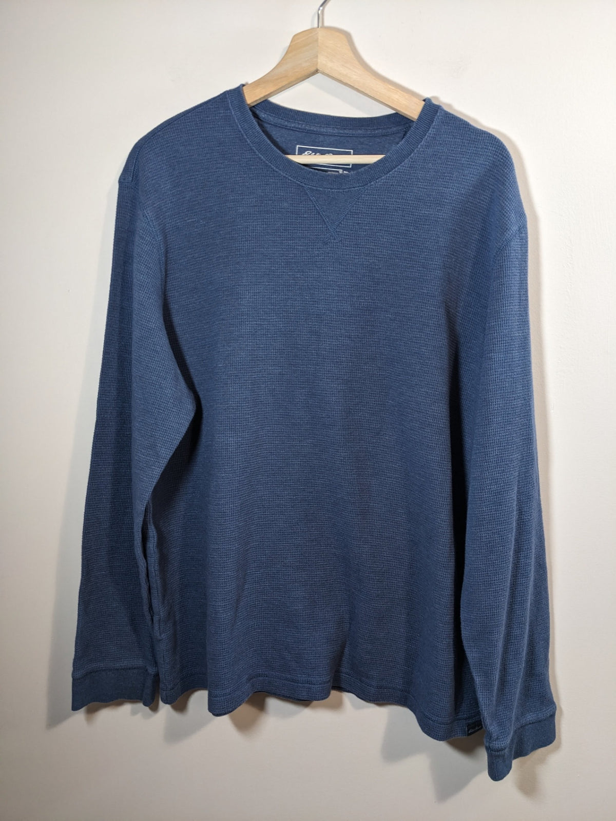 Eddie Bauer Blue Waffle Long Sleeve- XL