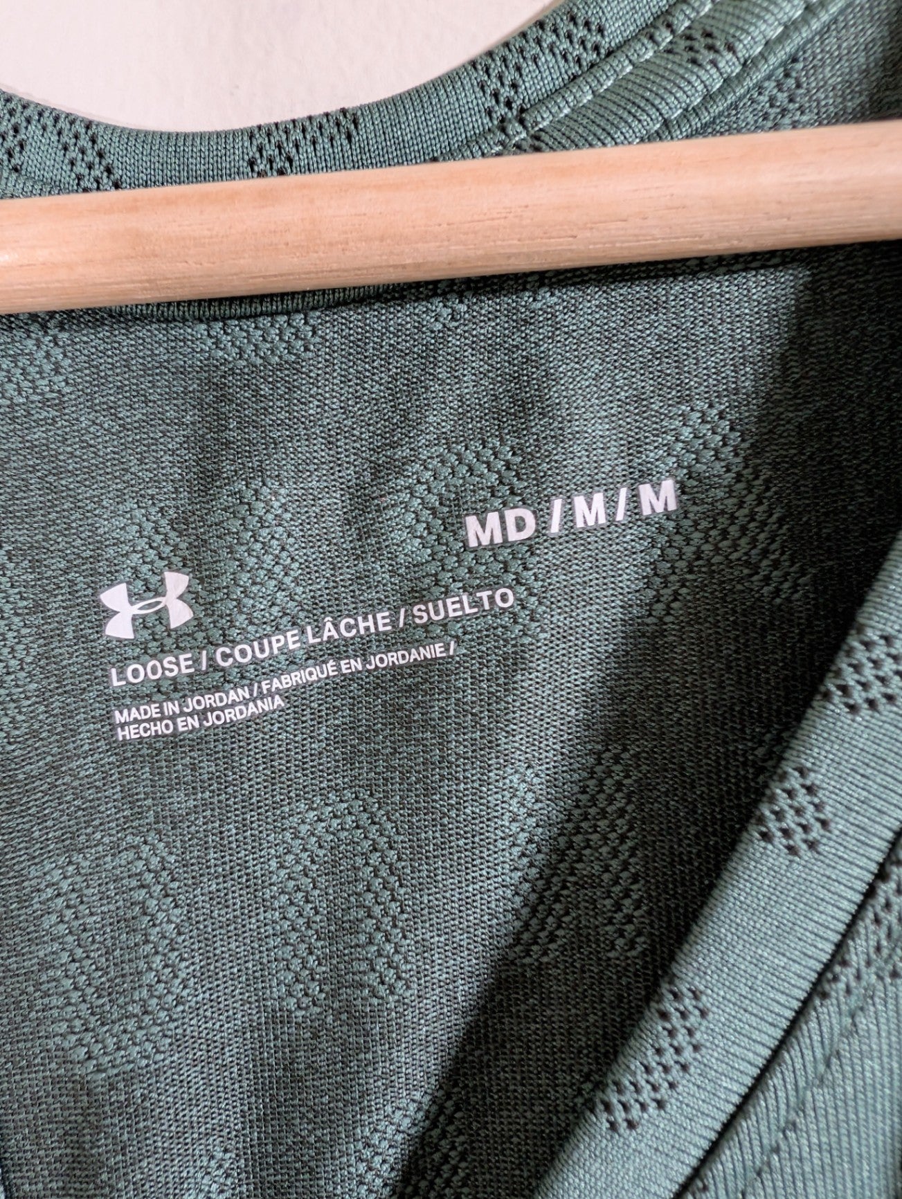 Under Armour green racerback- Medium